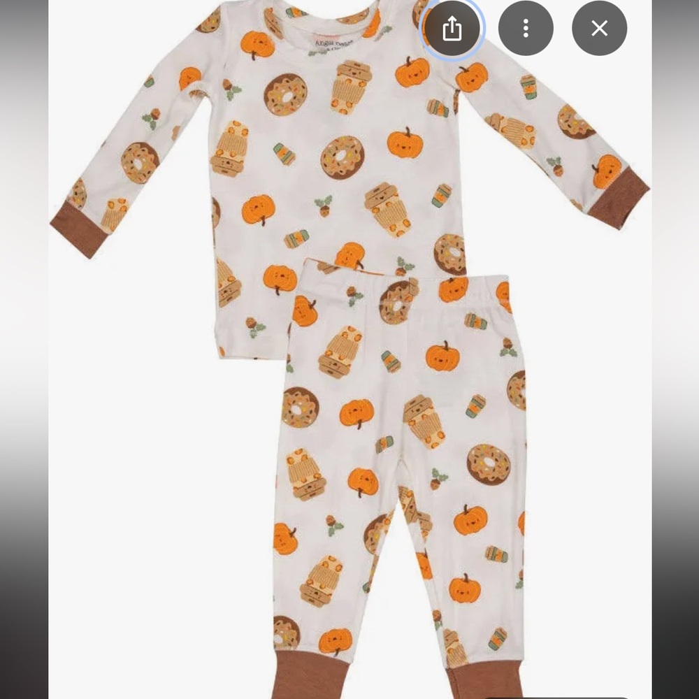 Angel Dear Pumpkin Spice Pajama 4T‎
